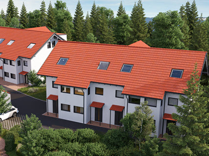 Unverbindliche Visualisierung: Neubau-Reihenend-und Reihenmittelhäuser in Miesbach